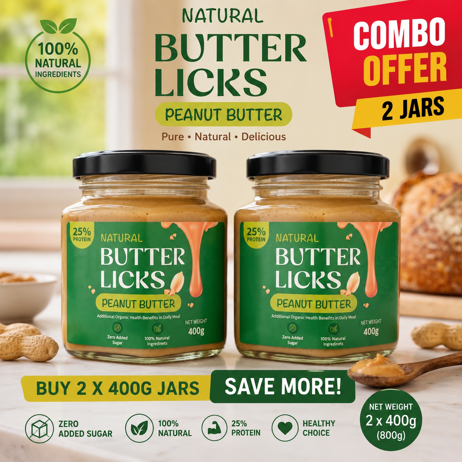 Butter Licks Fitness Combo — 2 × 400g