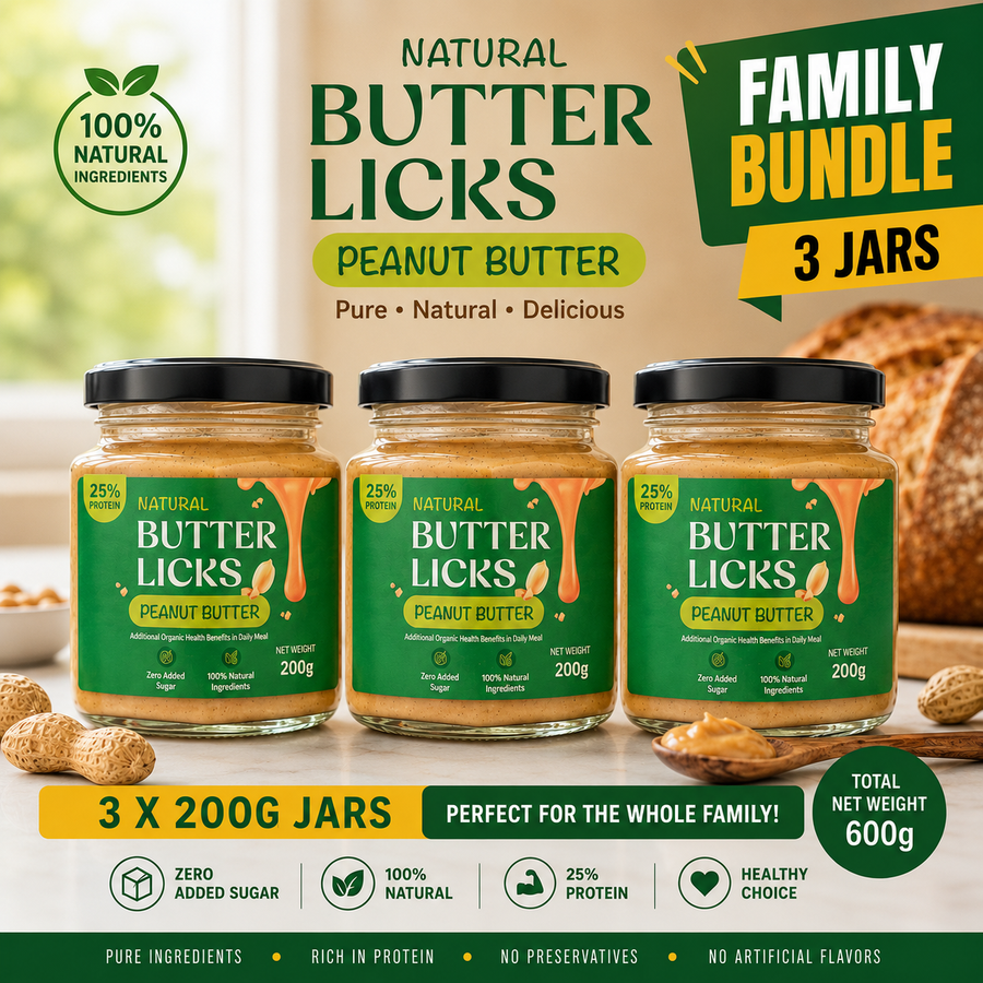 Butter Licks Family Bundle — 3 Jar Pack (200g)