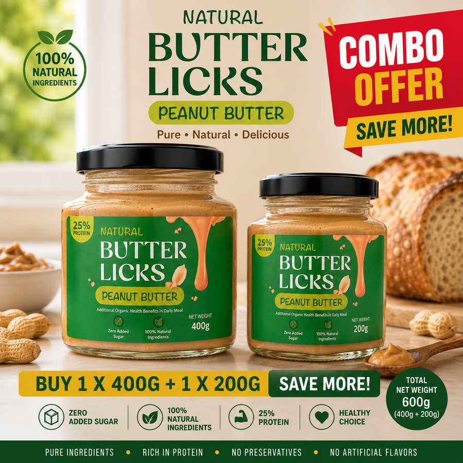 Butter Licks Starter Combo — 400g + 200g