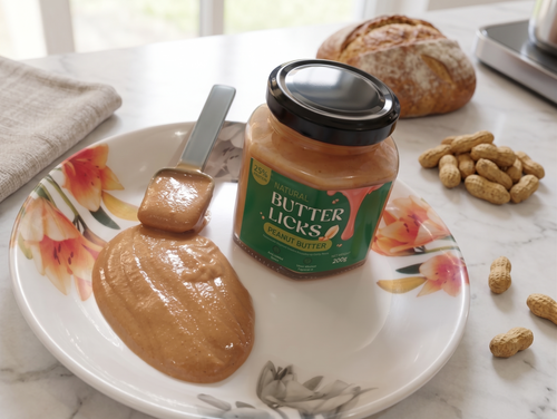 Organic Peanut Butter (100% Natural, High Protein, No Added Sugar) – Butter Licks 200g